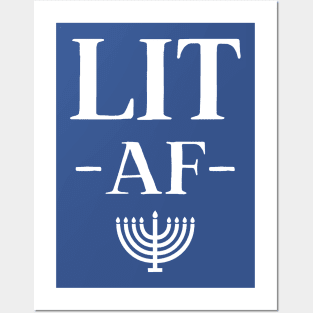 Lit AF (Hanukkah) Posters and Art